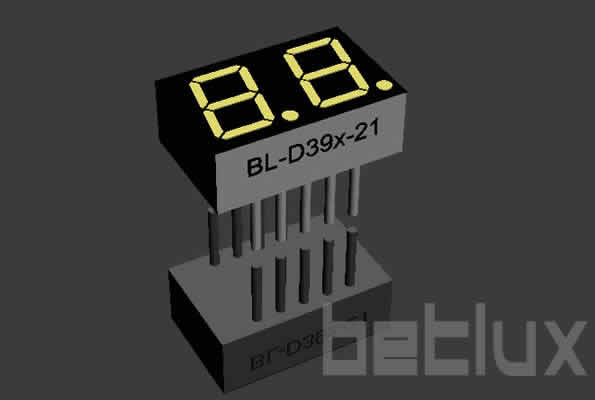 0.39 inch double seven segment led display