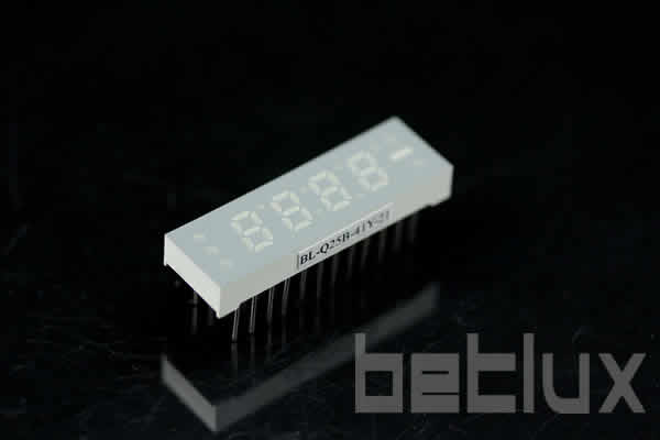 0.25 inch four seven segment led display