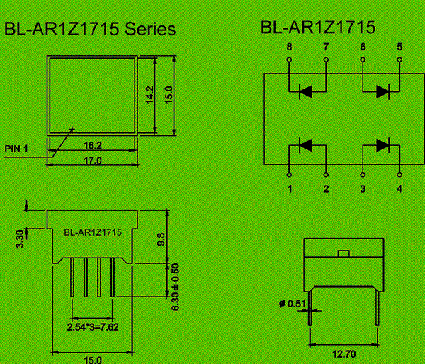 Light Bar | LED components Package diagram 